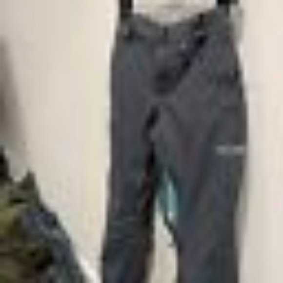 Volcom Women's Gore-Tex Snowboard Ski Pants Cheetah Liner Blue Gray Snow Pants - Picture 6 of 13